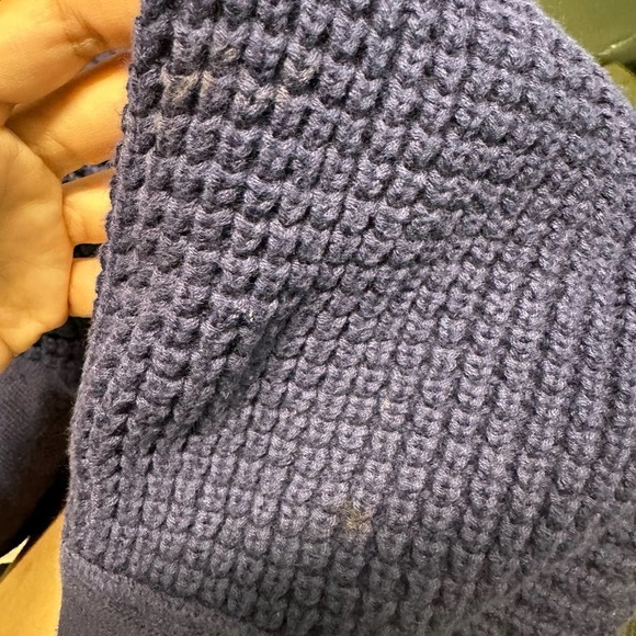 J. Crew Sweater Womens sz. SMALL PETITE Purple Knit Long Sleeve Grandmacore - Picture 6 of 6